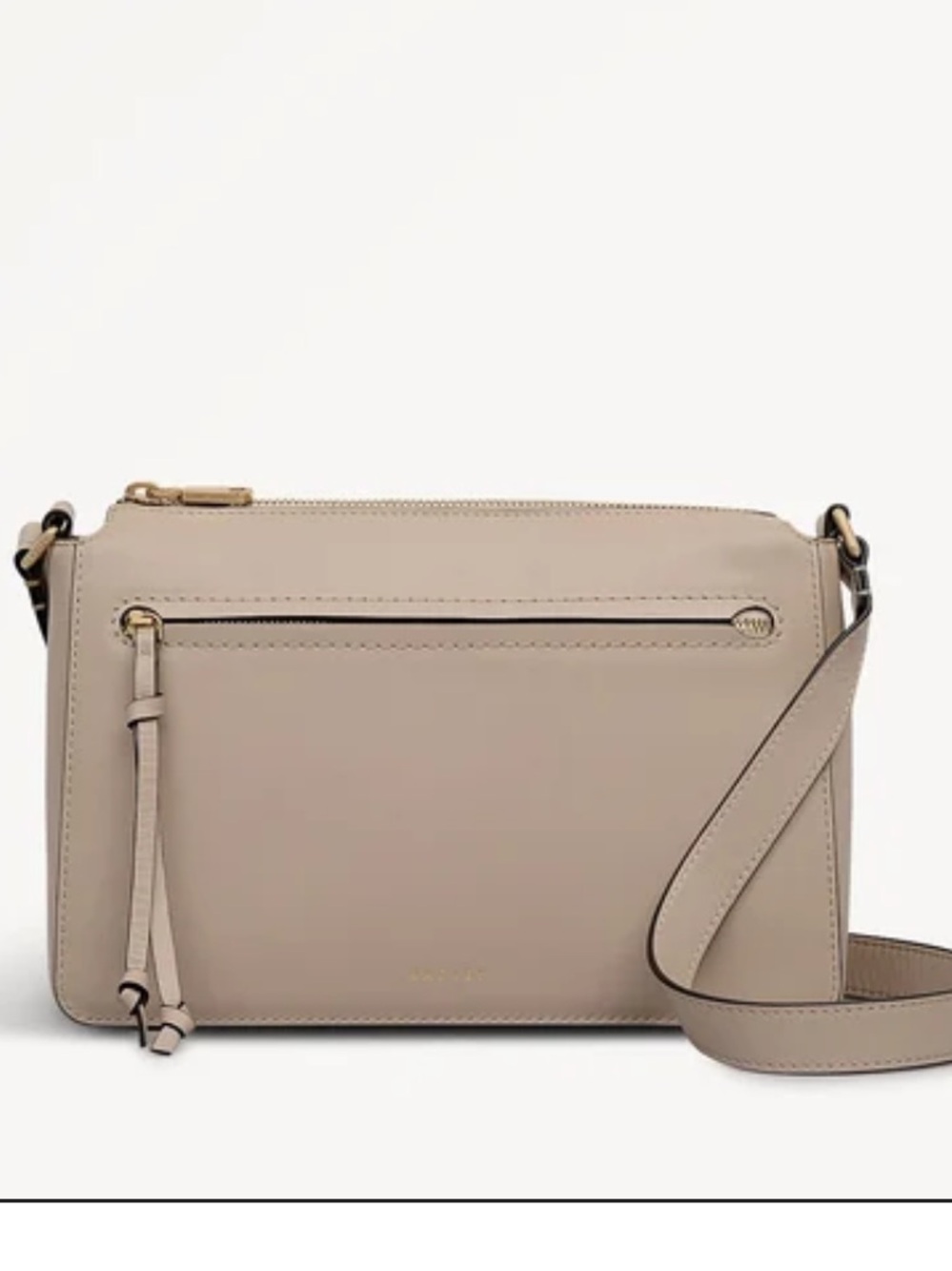 New! RADLEY LONDON Fountain Park Leather Crossbody Bag in Porcini